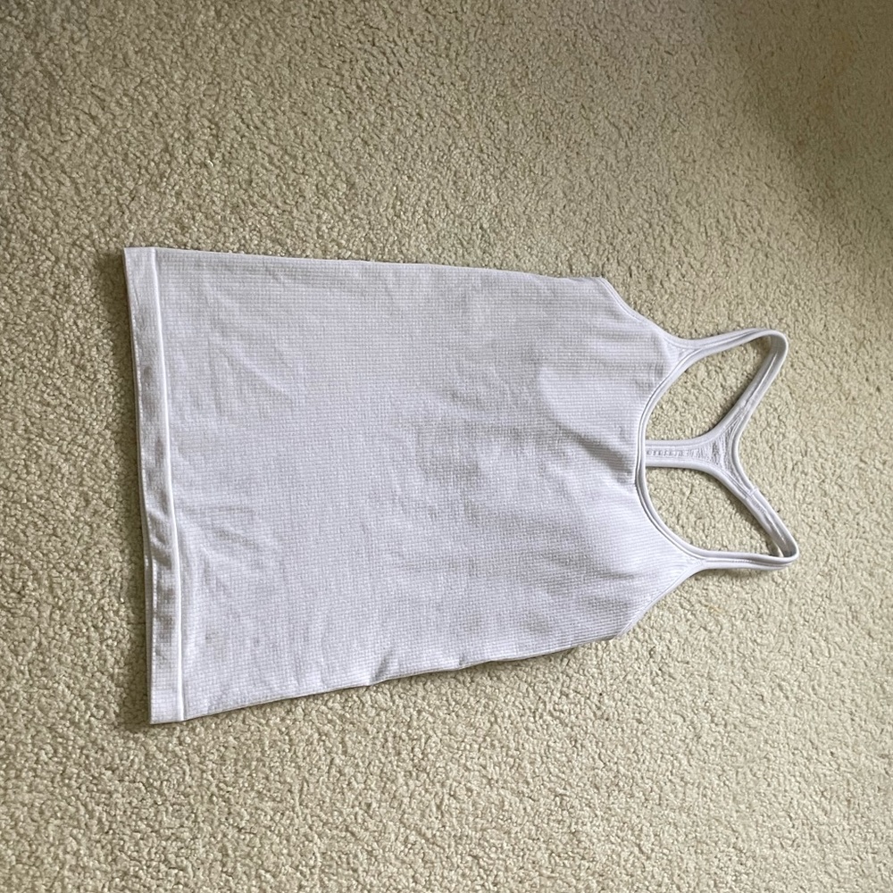 Athleta Renew Seamless Support Tank Top in White